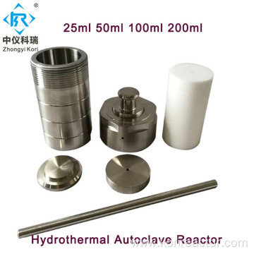 Lab hydrothermal autoclave reactor with ptfe chamber